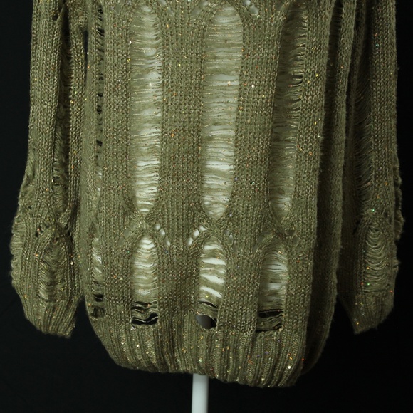 NWT | Chaudry KC | Gold Sequin Sweater | Sz S - Picture 4 of 16